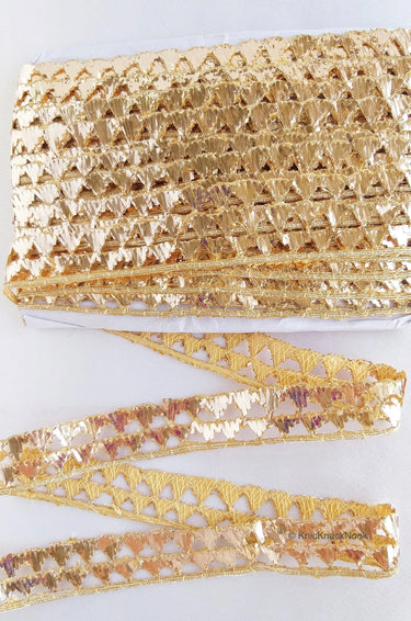 Gold Indian Crafting Trim, Decorative Lace, Indian Trim